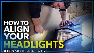 How to AIM ADJUST and ALIGN any Headlights F30 BMW Subaru Honda Toyota [upl. by Basir7]