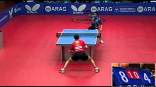 Timo Boll vs Cho Eon RaeETTU Cup 20112012 [upl. by Nadirehs]