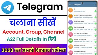 Telegram Kaise Use Kare  How To Use Telegram 2023 In Hindi  Telegram App kaise Use kare [upl. by Iggep]