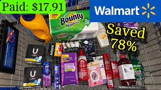 WALMART Ibotta Haul Save 78 using all digital coupons  Ibotta Bonuses 841024 [upl. by Eatnad169]