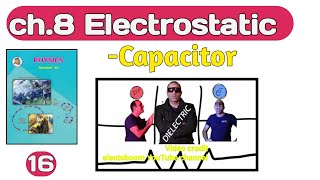 ch8Electrostatics 16class 12Maharashtra board physics capacitors [upl. by Nosyarg]