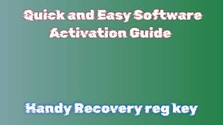 Downloading Handy Recovery A Simple Tutorial [upl. by Amapuna]