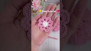 Flower Granny Square Crochet Pattern crochet grannysquare [upl. by Adanama991]