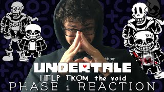 SANS AND PAPYRUS JUDGEMENT  Undertale Help From The Void  Phase 1  Full Animation REACTION [upl. by Azmah]