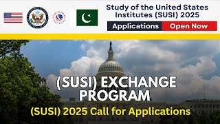 How To Apply Online For SUSI Program 2025  SUSI Exchange Program 2025  SUSI Fully Funded Program [upl. by Kutzenco]