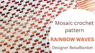 Mosaic crochet for beginners Step bystep tutorial and 10 best tips You can do it [upl. by Fafa]