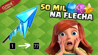 LIBEREI A FLECHA CONGELANTE E TORREI 50 MIL MINÉRIOS NELA CLASH OF CLANS [upl. by Ennazzus391]