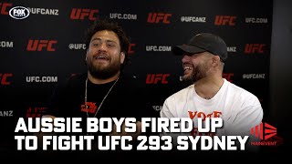 😎 Tai Tuivasa amp Tyson Pedro get loose ahead of their hometown fights 🦘  UFC 293  Fox Sports [upl. by Mieka]