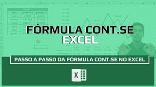 CONTSE Excel  Fórmula Excel CONTSE  Como contar no Excel com condição [upl. by Mitchael]