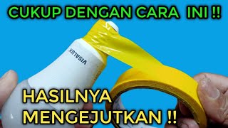 CUKUP DENGAN CARA INI  HASILNYA MENGEJUTKAN  cara menghidupkan bohlam led mati paling MUDAH [upl. by Acitel]