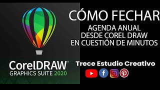 Aprende a fechar de manera automática una agenda semanal en Corel Draw [upl. by Lenahc886]