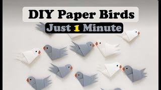 How to Make a DIY Paper Bird  diy craft trending viralvideo birds Miss Anabia [upl. by Rie]