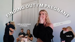 Finding Out Im Pregnant  Surprising My Husband Baby 2 ♡ [upl. by Merci]