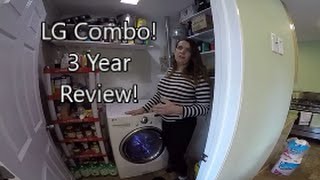 LG Washer Dryer Combo UnitOur THREE YEAR Review [upl. by Allemat]