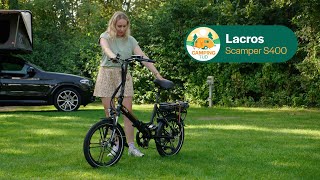 Lacros Scamper S400 I Elektrische vouwfiets I Campingtijd S2E1 [upl. by Tabby]