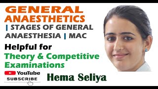 GENERAL ANAESTHETICS  PART1  STAGES OF GENERAL ANAESTHESIA  MAC [upl. by Dranel]