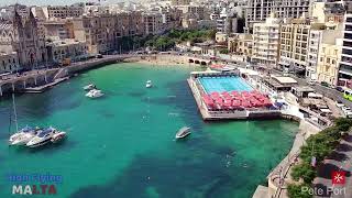 Malta EU  Sliema \ St Julians Balluta Bay [upl. by Magbie]