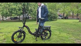 SAMEBIKE CY20 Portable Commuter Electric Bike [upl. by Etan]