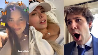 Corinna Flirting With David Dobrik  Vlog Squad Back Together  Vlog Squad IG Stories 44 [upl. by Eustacia]