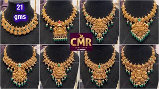 From 21 gms CMR Jewellery Grand Necklaces Collection with Prices  Check in 👉 wwwbangaruranicom [upl. by Herb]