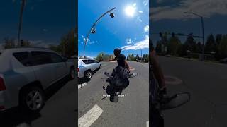 Driver Turns Into Oncoming Traffic  r1saiyan on IG [upl. by Htebilil]