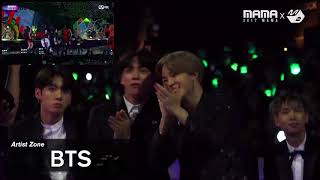 2017MAMA  BTS REACTION TO RED VELVETS RED FLAVOR [upl. by Anivram]