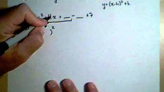 Changing a Quadratic to Vertex Form [upl. by Etsirk]