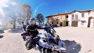 GIRO IN MOTO PER LE LANGHE  Barolo  Monforte d’Alba  Cappella delle Brunate  Grinzane Cavour 🏰 [upl. by Ahsyekat401]