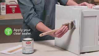 How To Achieve a Chalky Finish with Krylon BrushOn Paint [upl. by Jenks]