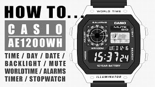 Casio AE1200 Complete Guide [upl. by Yoong]