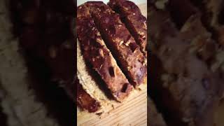 DIY vegan banana bread  quick and easy recipe shorts [upl. by Els993]