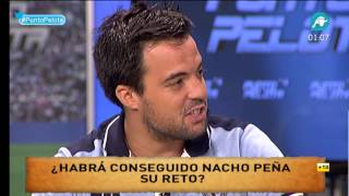 El reto de Nacho Peña dar una taza de Punto Pelota a Gareth Bale [upl. by Nariko]