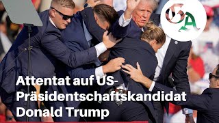 Attentat auf USPräsidentschaftskandidat Donald Trump [upl. by Eceinwahs]