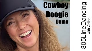 Cowboy Boogie  Line Dance Tutorial  Demo [upl. by Noiz482]