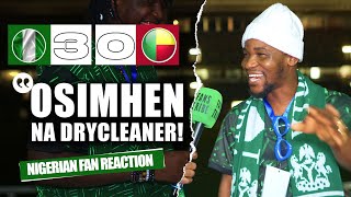 NIGERIA 30 BENIN REPUBLIC  Dani  NIGERIAN FAN REACTION  2025 AFCON Qualifiers HIGHLIGHTS 2324 [upl. by Juana]