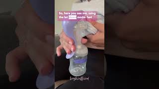 How to use your Lansinoh Manual Breast Pump breastfeeding howto momonthego momlife [upl. by Labana701]