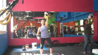 Nancy Cooey  LC 16kg x 10 mins x 64 reps  9 Sept 2012 [upl. by Nylrac542]