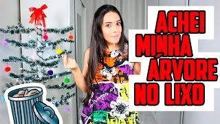 ACHEI MINHA ÁRVORE DE NATAL NO LIXO [upl. by Adnarim846]