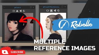 Rebelle 5 amp 6 Tutorials Multiple Reference Images [upl. by Arol]