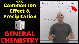 175 Common Ion Effect and Precipitation  General Chemistry [upl. by Schonfield]