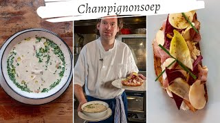 Koken met Rik de Jonge Champignonsoep en toast met boerenham [upl. by Attwood]