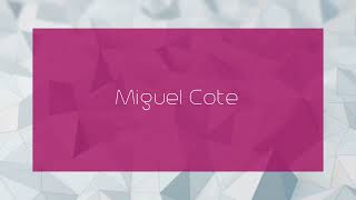 Miguel Cote  appearance [upl. by Esiouqrut527]