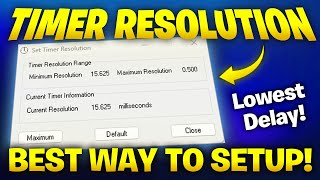 How to use Timer Resolution the RIGHT WAY to LOWER input delay 2024 [upl. by Watkin]