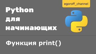 Урок 6 Ввод и вывод данных Python Функция print Python [upl. by Sebbie29]