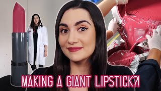 We Made The Worlds Largest Lipstick [upl. by Ogires]