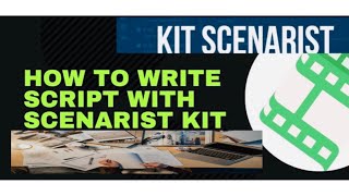 How to write film script with KIT scenaristmovie scriptfilm making [upl. by Ariat]