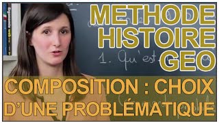 Composition  choix dune problematique  HistoireGéographie  Les Bons Profs [upl. by Shaylah884]