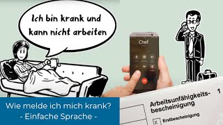 Krankmeldung beim Arbeitgeber einfach erklärt [upl. by Aeslek]