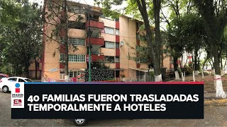 Edificio en la LindavistaVallejo se ladea por sismo de 75 y desalojan a familias [upl. by Eelrehpotsirhc]