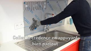 Comment poser une crédence inox [upl. by Anilev]